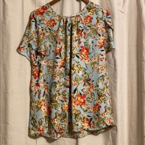 Rose + Olive Floral Blouse
